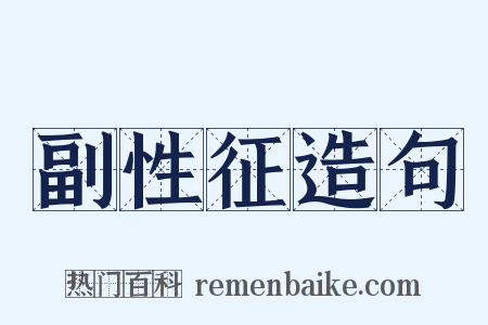 副性征造句是什么意思的图片